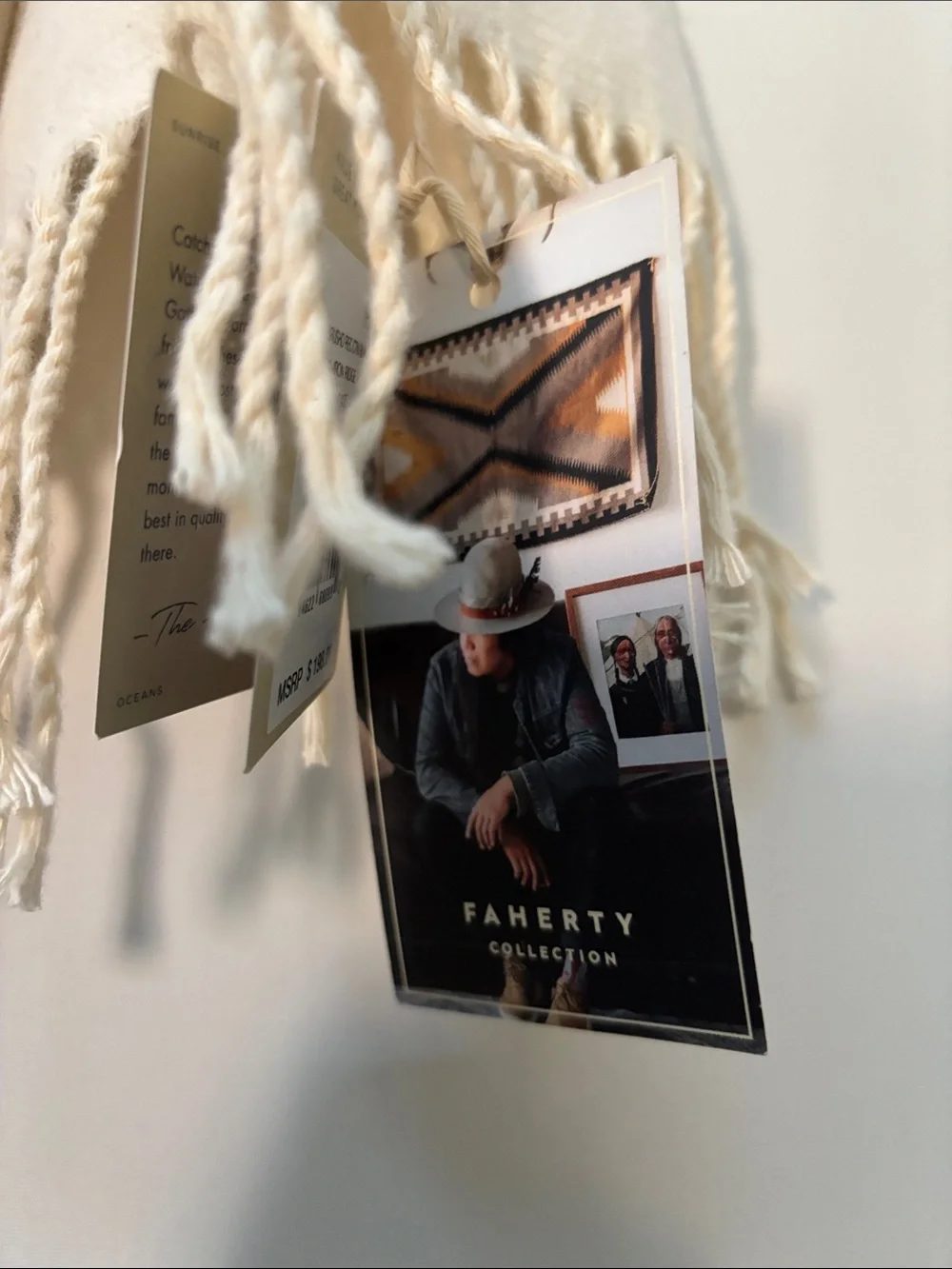 Faherty brand throw NWT